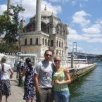 Pictures: Kadir and me at the Ortaköy mosque in İstanbul. 