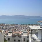 View over Akbük from summerhouse's balcony