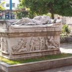 Tomb in museum garden