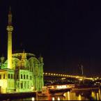 Ortakoy Mosque at night