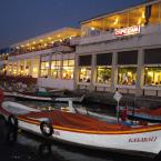 Fishing boat at night