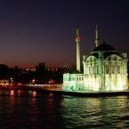 Dolmabahce Mosque at night