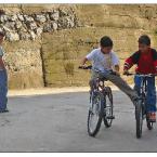 Kids and... bicycle fighting