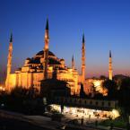Pictures: Blue Mosque at dusk