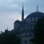 Blue Mosque Silhouette