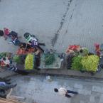 Vegetable stands on the street