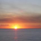 Pictures: Sunset in somewhere in Atlantic Ocean