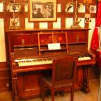 Antique Piano in Railway Museum