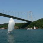 İstanbul Bridge with a sail