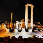 temple of appollo by night