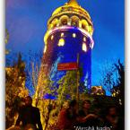 Galata tower in the night