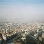 View of the city from inside the Atakule Tower