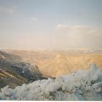 Snow on the hills near Malatya