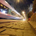 Pictures: Tram at night