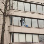 Window cleaning Turkish style!