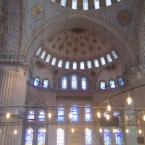 Interior of the Sultan Ahmed Mosque