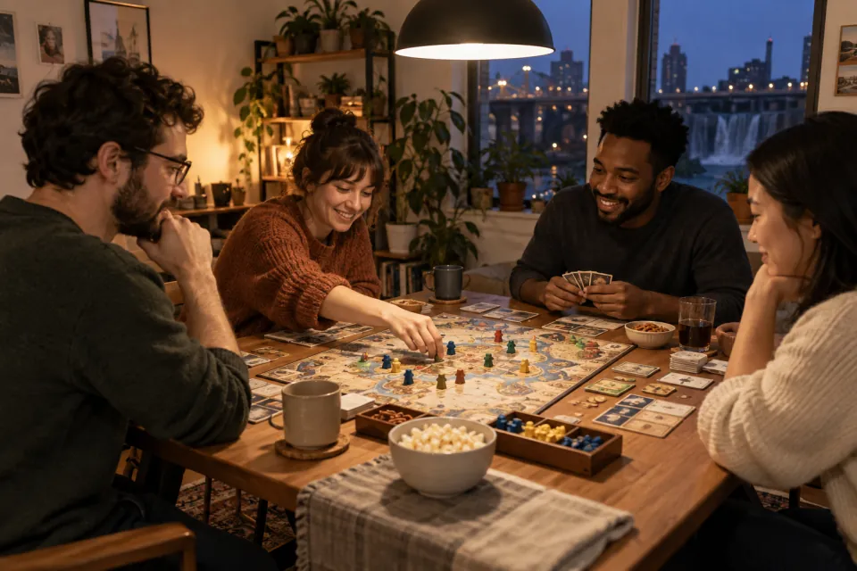 Illustrative scene for Light the board without glare