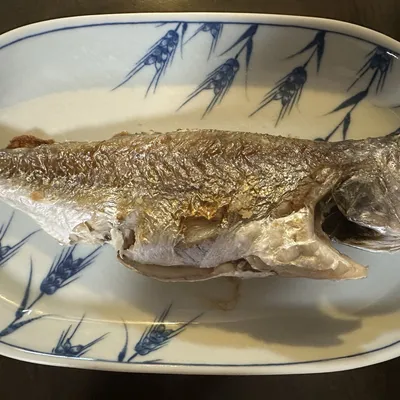 イシモチの塩焼き