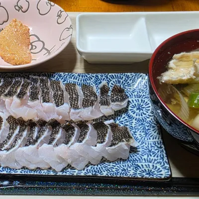 刺身とあら汁