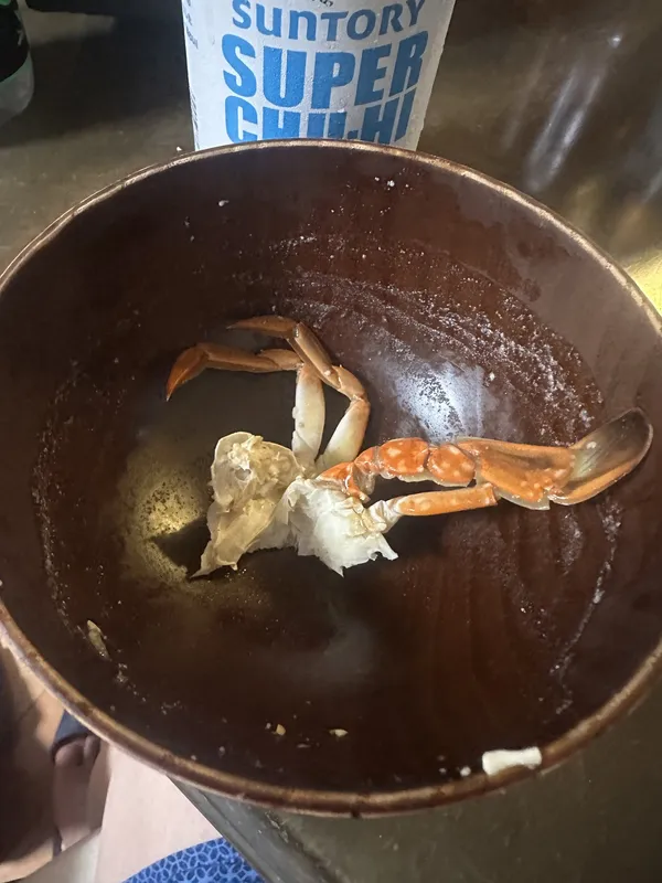 ワタリガニの味噌汁