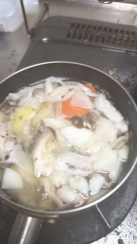 氷下魚味噌汁