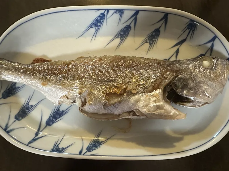 イシモチの塩焼き
