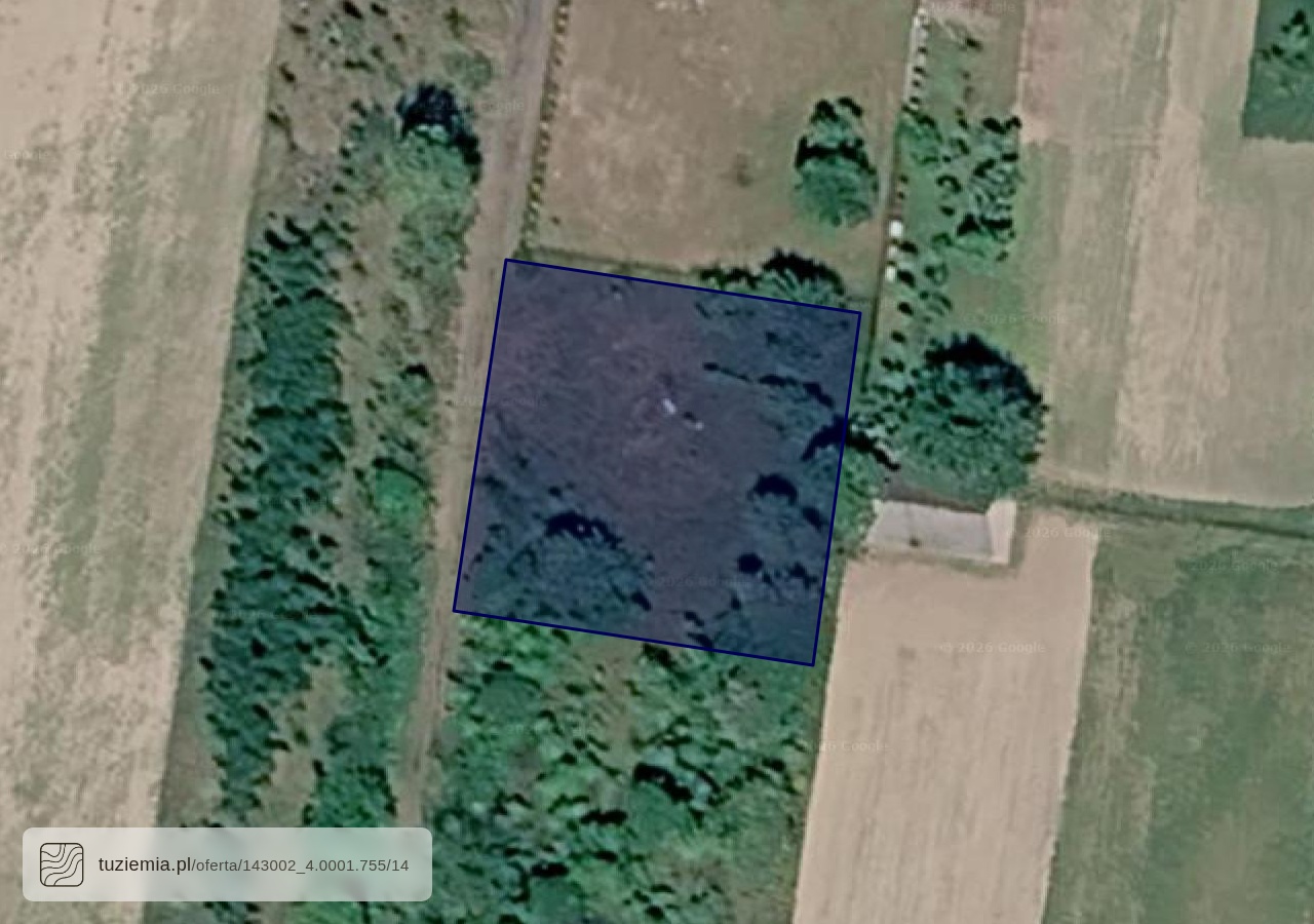 Działka na sprzedaż - Jastrząb (1,100 m²)