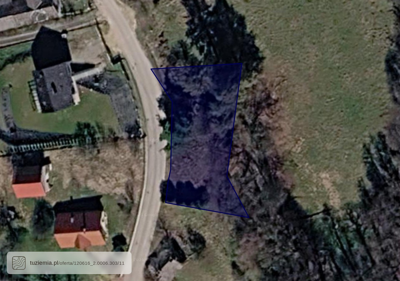 Działka na sprzedaż - Brzoskwinia (900 m²)