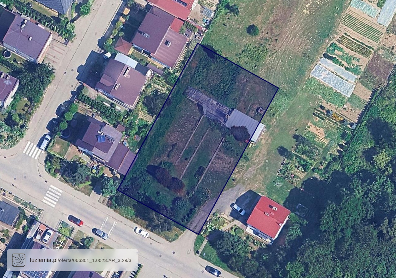 Działka na sprzedaż - Ponikwoda (2,900 m²)