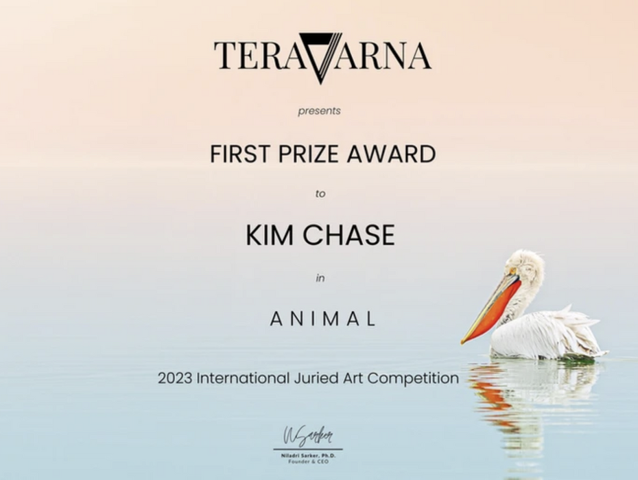 First Prize Award Kim Chase | TERAVARNA