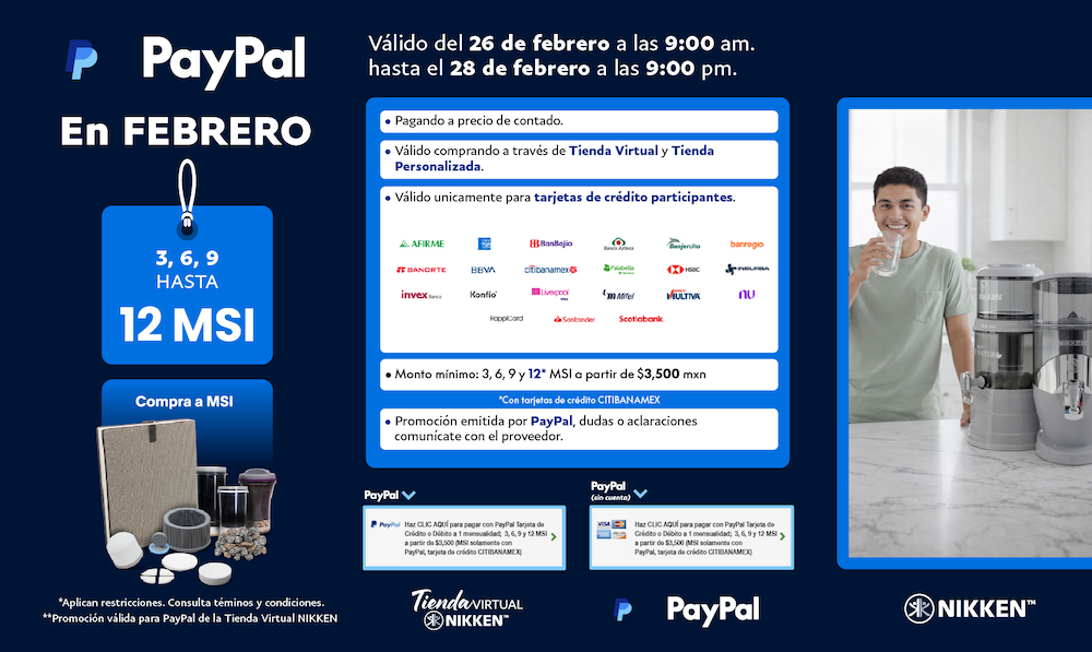 Promoción especial: MSI pagando con paypal y paypal plus