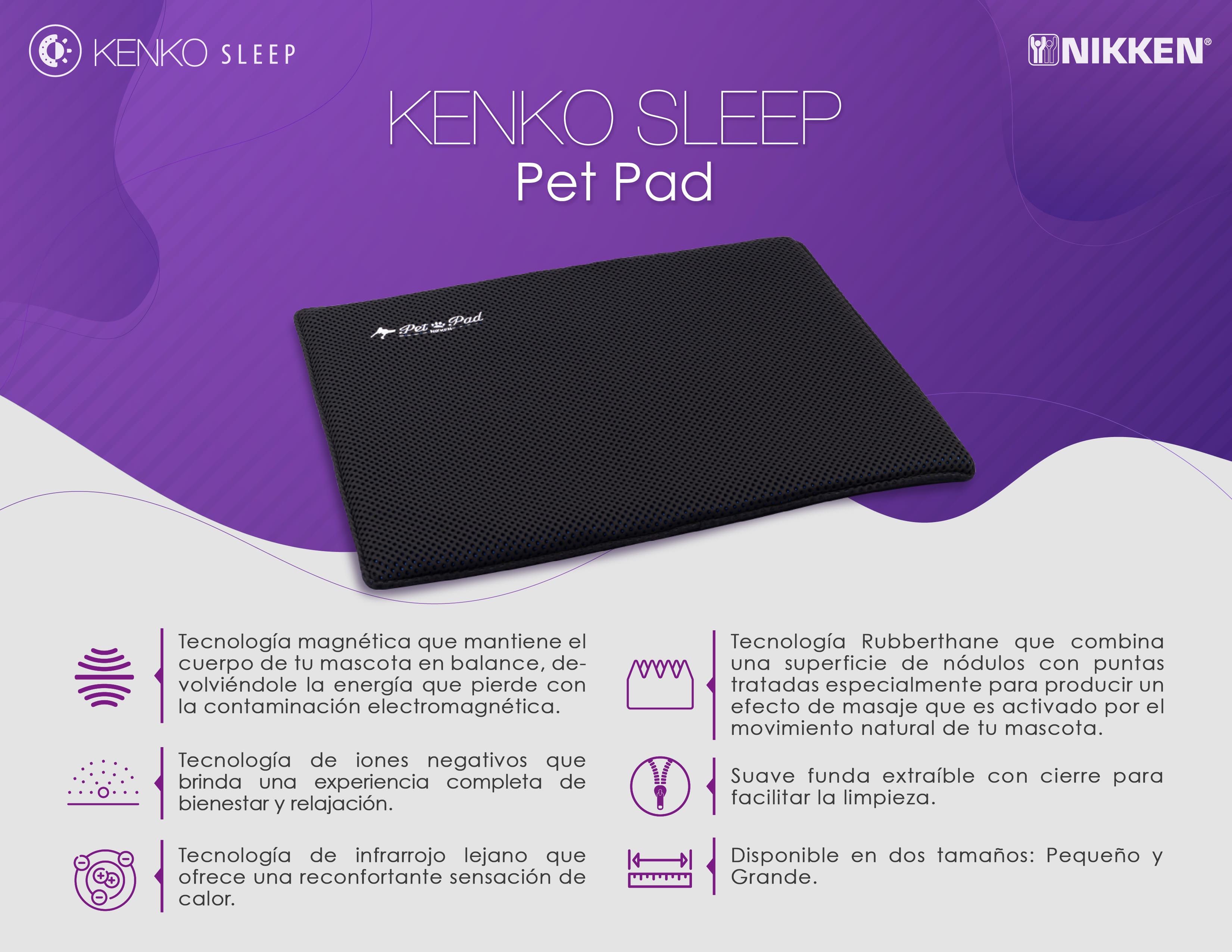 stressende Ansættelse Udfyld Kenko Sleep Pet Pad Chico 60 X 75 Nikken | Kenko Sleep Nikken