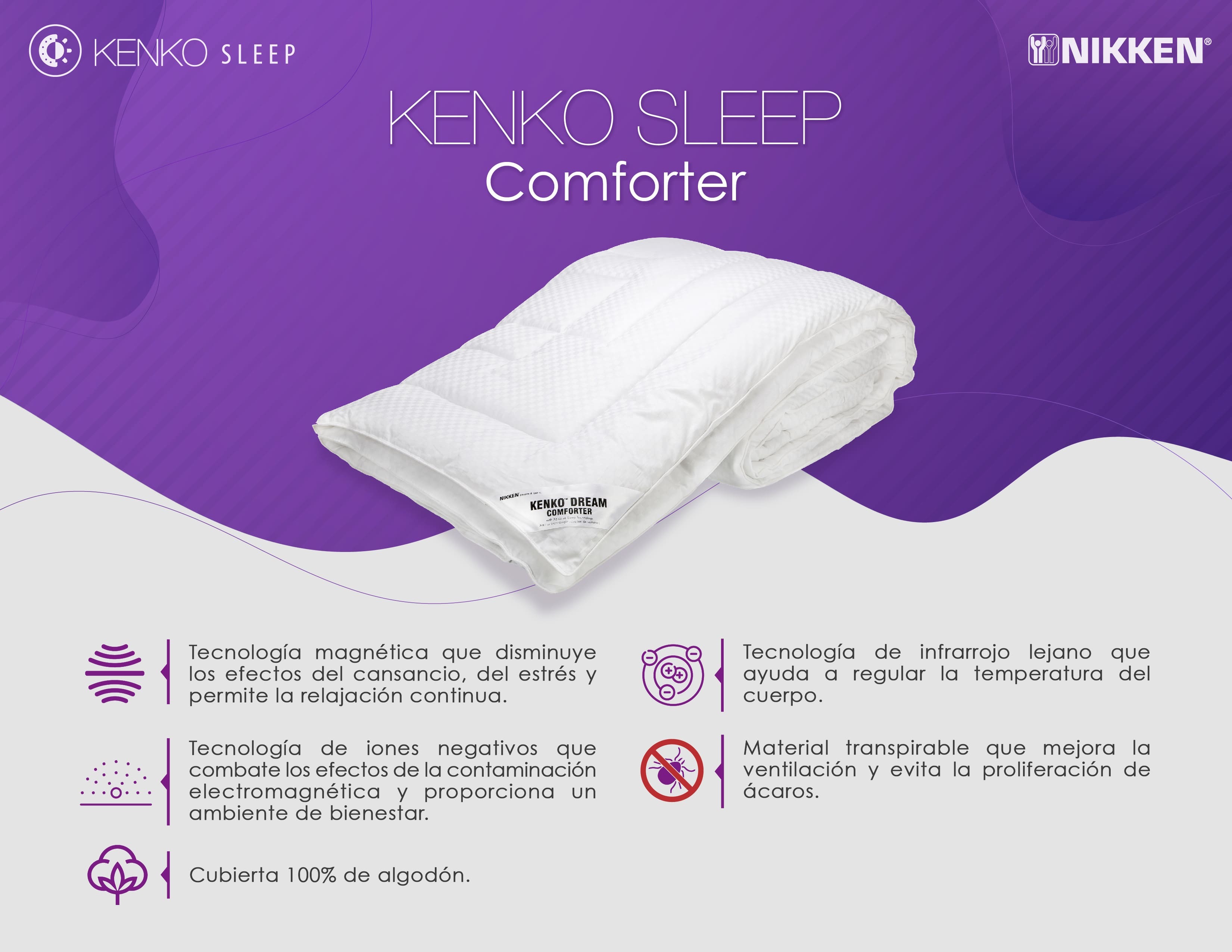 Kenko Sleep Comforter Individual Nikken Kenko Sleep Nikken