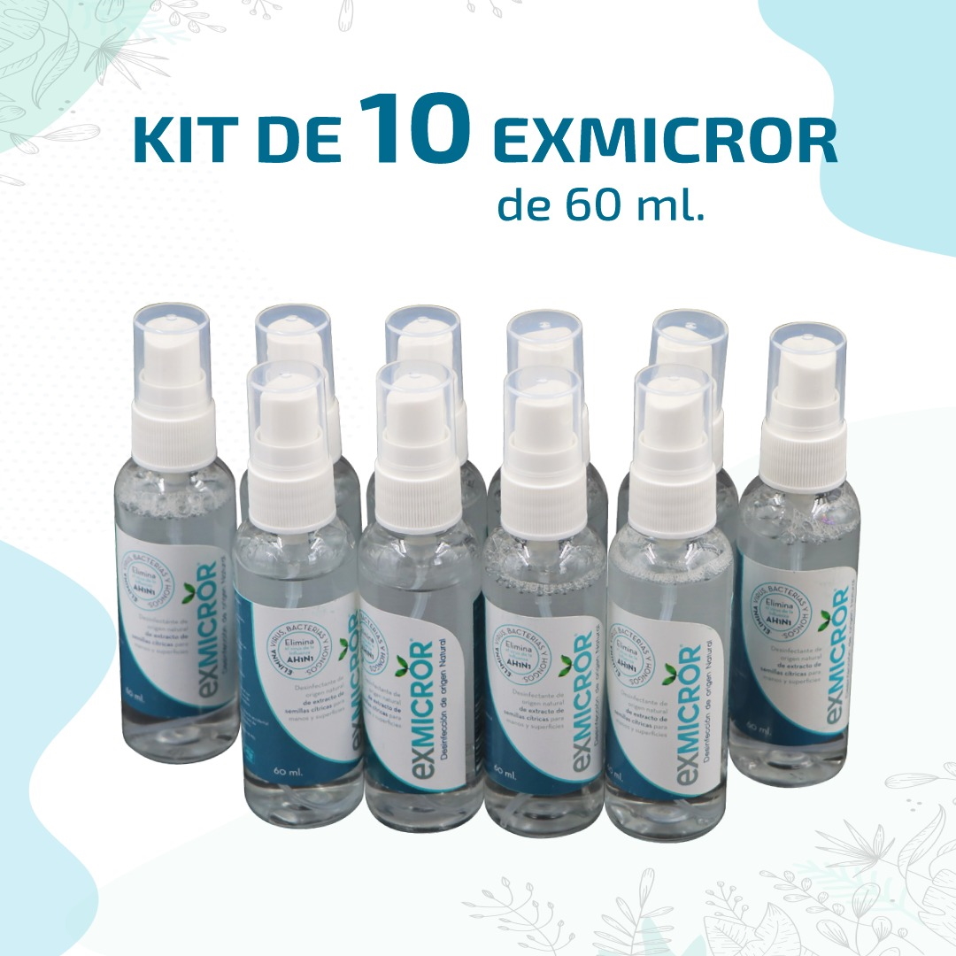 PAQUETE SANITIZANTE 60 ML X 10 UNIDADES