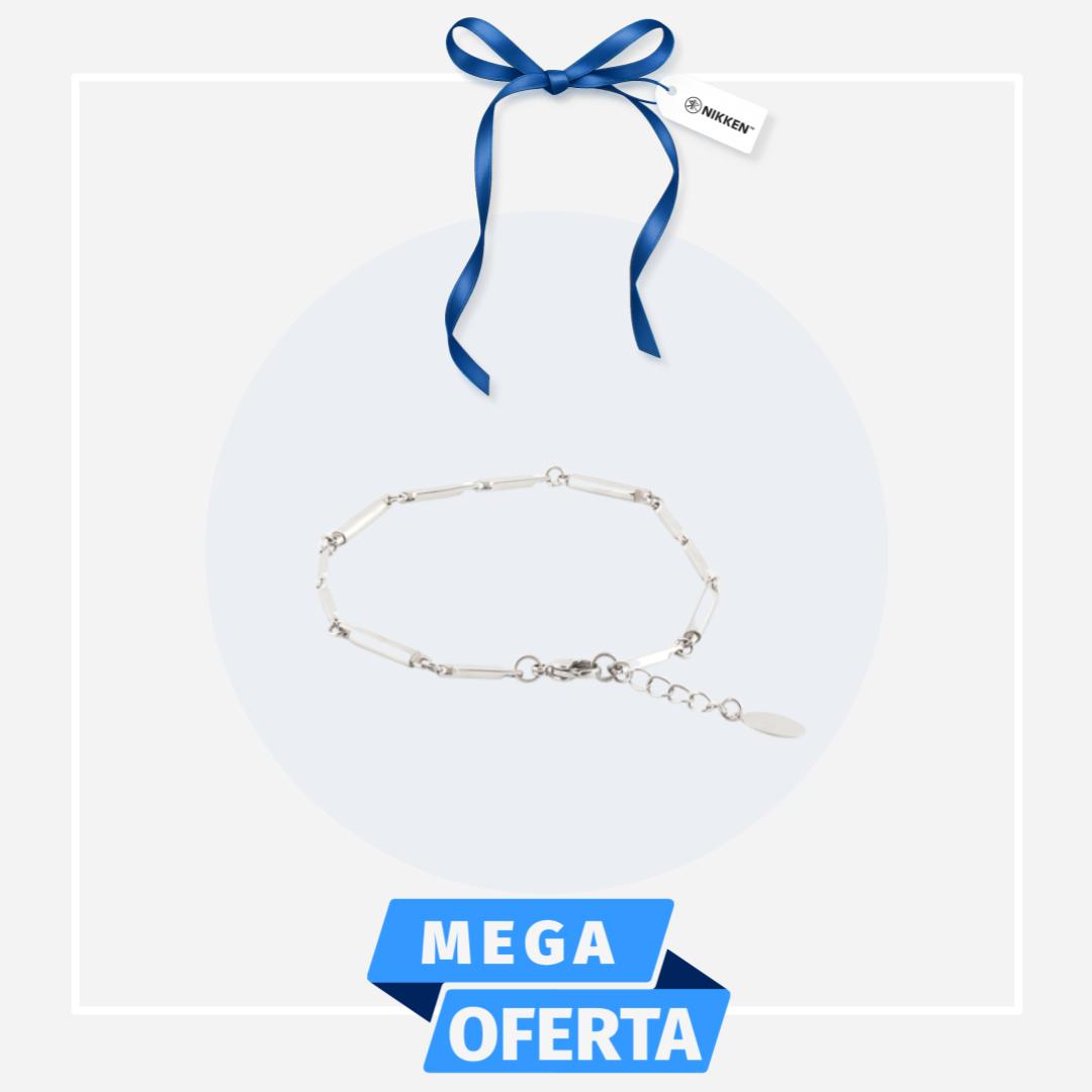 KENKO FASHION CLASSIC HARMONY BRAZALETE TONO PLATEADO.