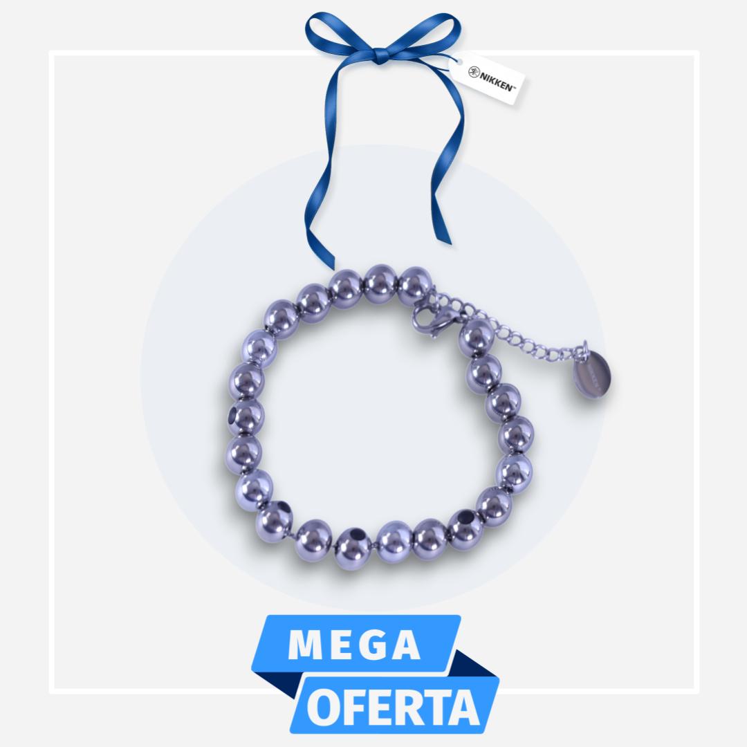 KENKO FASHION SPHERE HARMONY BRAZALETE TONO PLATEADO.