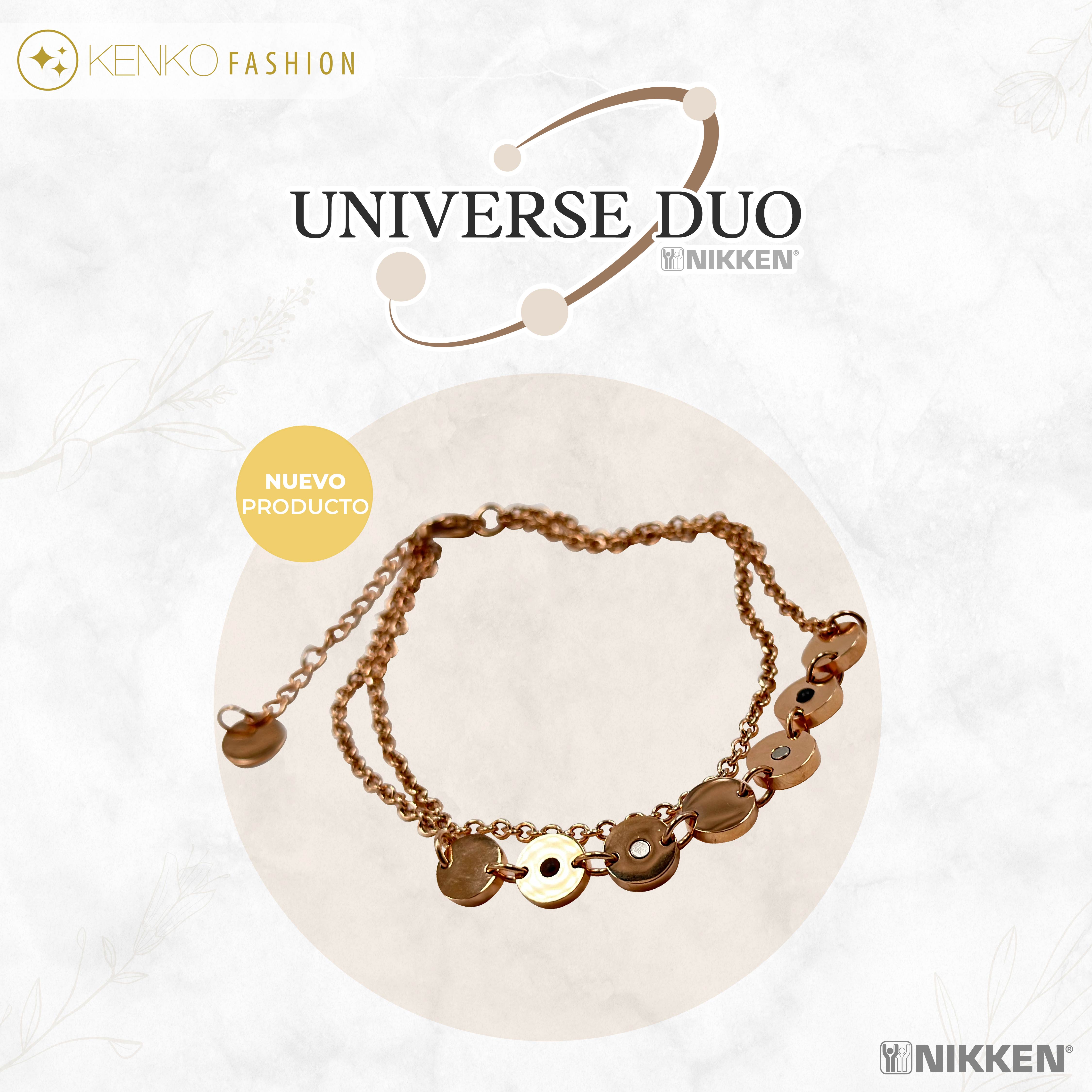 KENKO FASHION UNIVERSE DUO BRAZALETE TONO DORADO