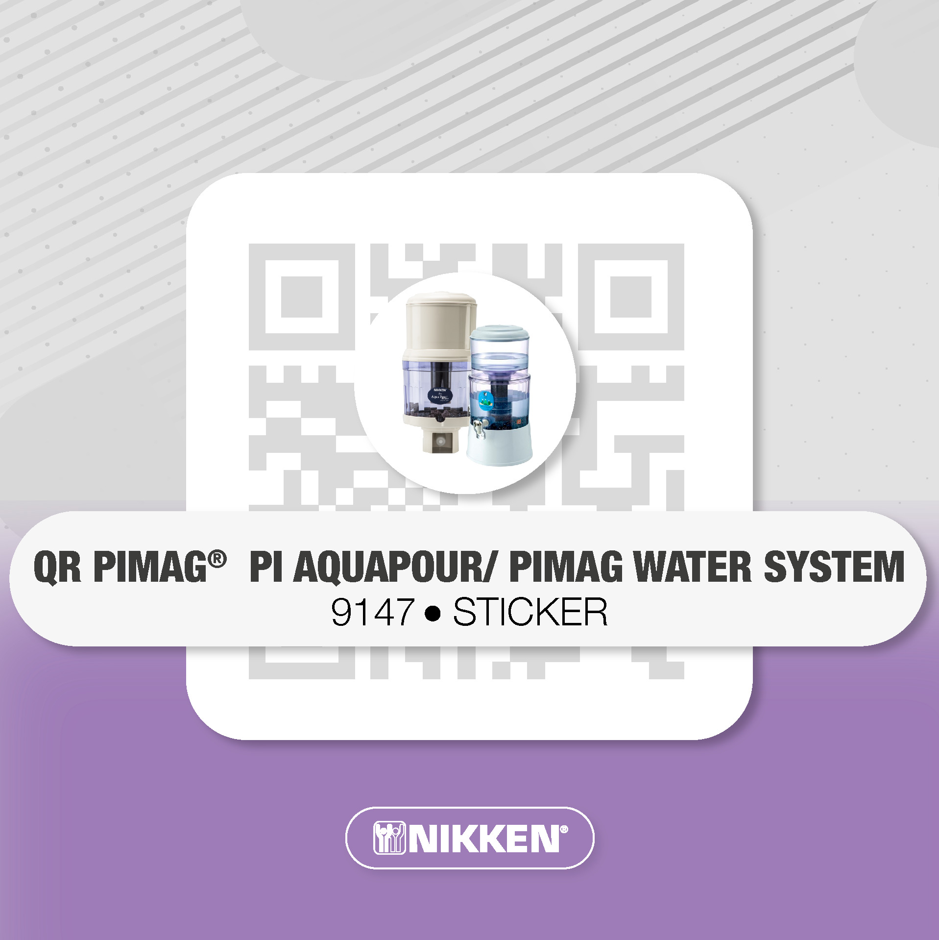 STICKER QR PIMAG AQUAPOUR / PIMAG WATER SYSTEM