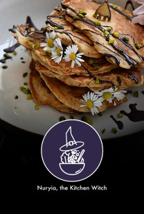 Nuryia, the Kitchen Witch - Apfel-Rahm-Pancakes