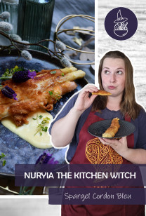 Nuryia, the Kitchen Witch - Spargel Cordon Bleu