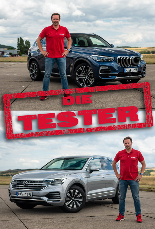 Die Tester - BMW X5 PHEV vs. VW Touareg PHEV