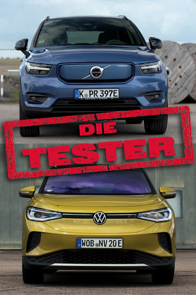 Die Tester - VW ID.4 vs. Volvo XC40 Recharge