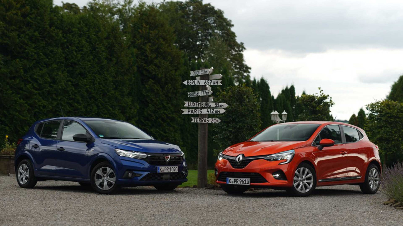 Dacia Sandero vs. Renault Clio