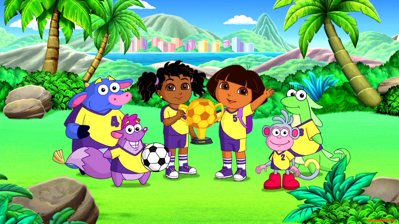 Dora's grote voetbalwedstrijd