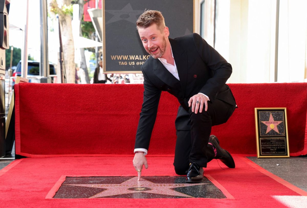 Macaulay Culkin en Paseo de la Fama de Hollywood