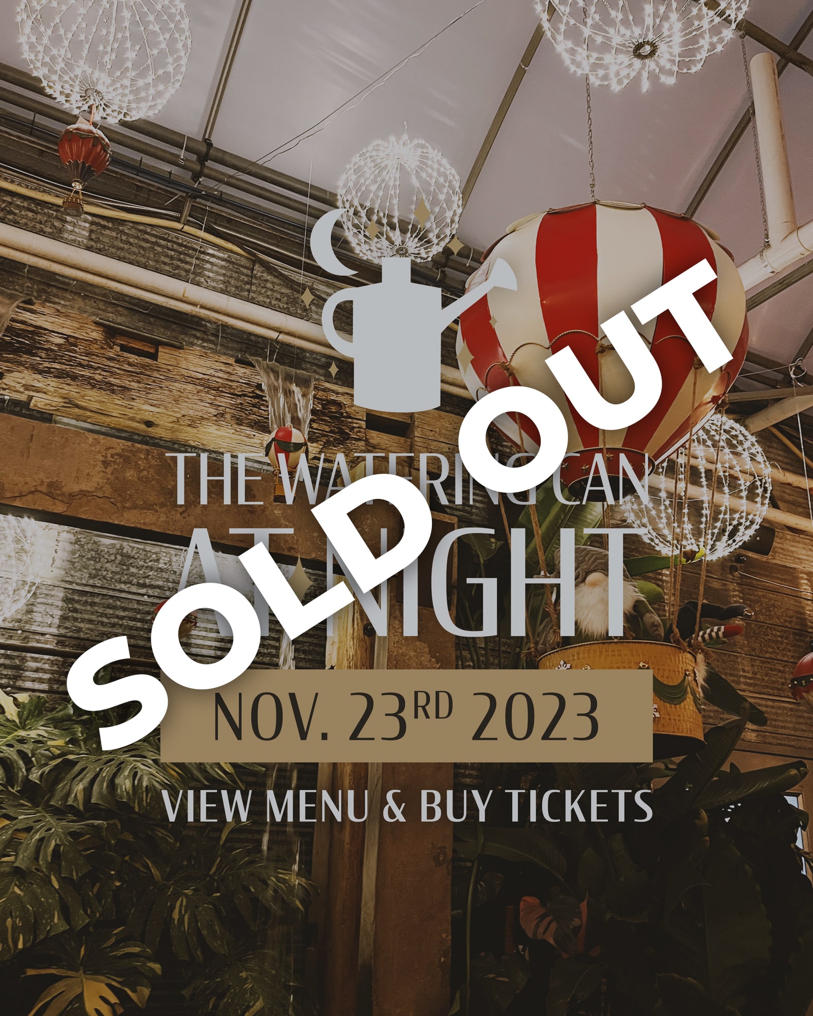 November 23rd - The Watering Can at Night
