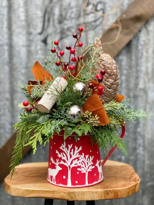Watering Can Vintage Christmas