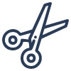 Scissors and craft tool icon representing creative workshops at The Watering Can