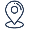 Location pin icon indicating visit or directions to The Watering Can Flower Market