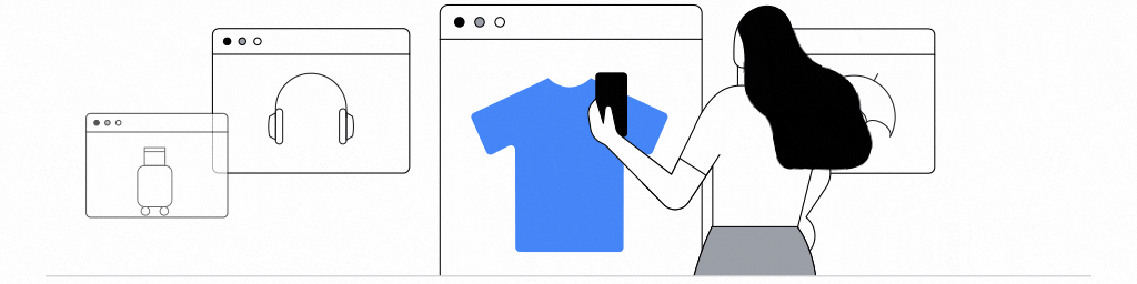 A tech-savvy woman using her mobile phone to research, browse, and shop online for various products and services, demonstrating how people are integrating digital into their lifestyles